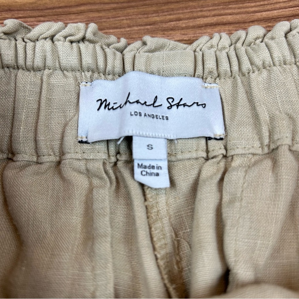 Michael Stars Jules High-Rise Wide Leg Linen Pants - Small - Picture 9 of 10
